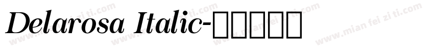 Delarosa Italic字体转换